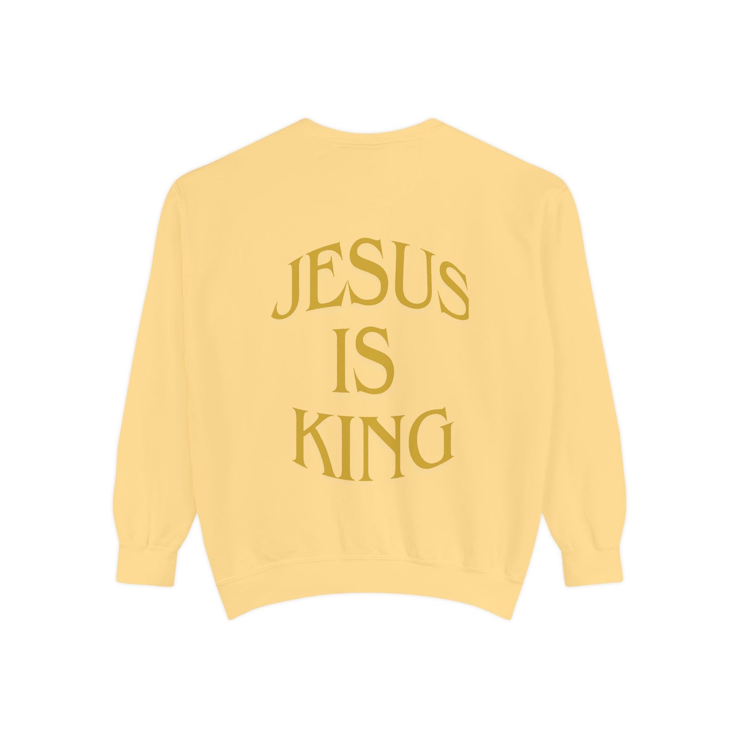 Lucia Jesus is king crew neck