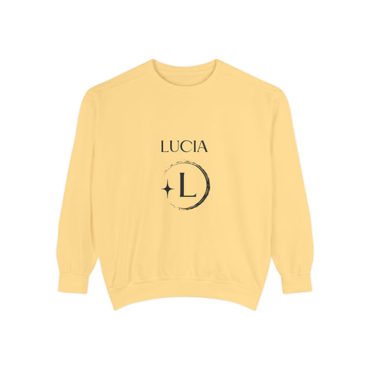 Lucia Jesus is king crew neck